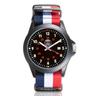 PSG Metal Watch with Textile Strap