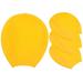 4pcs Waterproof Rain Shoes Non-slip Shoe Cover Outdoor Footwear Durable Shoe Cover for Pet Cat Dog (Yellow)