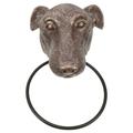 Imitation Dog Head Door Knocker Handle Decorative Indoor Dressing Table Resin