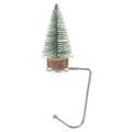 Christmas Wreath Hook Decoration Hanging Home Coat Hangers Tree Hooks Wooden Metal