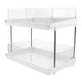 Double Storage Rack Standing Shelves Desktop Shelf Drawer Type Snack Double-layer Fruit