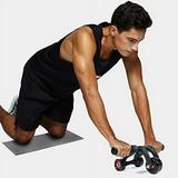 Ab Roller Wheel Exercise Equipment - 3/4 Ab Wheel Innovative Ergonomic Abdominal Roller Ab Workout Equipment - Ab Roller for Home Gym - Ab Machine for Ab Trainer -Abs Roller with Knee Pad