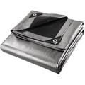 16 x 20 Heavy Duty Silver/Black Waterproof UV Blocking 10 Mil Poly Tarp