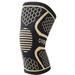 XIAN Compression Knee Sleeves and Supports Knee Brace Support Compression Sleeve Breathable Pad Knee Pads Knee Brace for Arthritis Pain Black Gold L Single