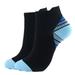 Frontwalk Athletic Socks Compression Socks Ankle Plantar Fasciitis Arch Support Running Socks Low Cut Sports Sock Blue S/M