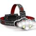Rechargeable Headlamp 8 LED 18000 High Lumen Bright Head Lamp with Red Light Lightweight USB Head Light 8 Mode Waterproof Head Flashlight for Outdoor Running Hunting Hiking Camping Gear