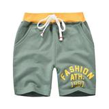 Rrunsv Boys Soccer Shorts Boy s Casual Shorts Summer Cotton Classic Fit Elastic Waist Shorts with Pockets Mint Green 90