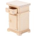 Mini Cabinet Doll House Furniture Miniature Night Stand Wooden Drawer Pretend Taking Photos