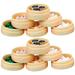 12 Pcs Simulation Small Steamer Bun Toy Models Mini Food Model Miniture Steamed Buns Miniature Food Child