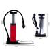 Bike Floor Pump High Volumn Aluminum Alloy Floor Pump for Road Mountain Bike Tire Schrader Valves (Red)