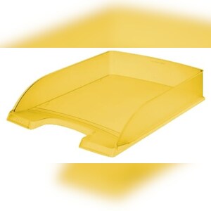 Leitz 5227-00-10 5227 Briefkorb Standard Plus - A4, Polystyrol, gelb frost Image