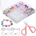 1 Set Clay Bead Bracelet Kit Clay Beads Bracelet Making Kit Clay Beads For Bracelets Jewelry Making