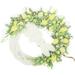 Rabbit Garland Toy Festival Hanging Wreath Decor Door Wreaths for Front outside Home Pendant Easter