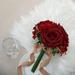 Efavormart 2 Pack | Burgundy Rose & Hydrangea Artificial Silk Flowers Bouquet