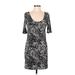 H&M Casual Dress: Black Animal Print Dresses - Women's Size Medium