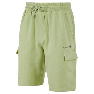 Jogger Shorts Valence Multi-Pocket Brushback Fleece Jogger Cargo Shorts in Sage Green / L - Tokyo Laundry