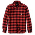 Carhartt - Flannel L/S Plaid Shirt - Shirt size XL, red