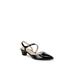 Wide Width Women's Minimalist Slingback Pump by LifeStride in Black Faux Leather (Size 7 1/2 W)