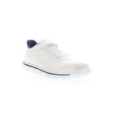 Women's Travel Active Axial Fx Sneaker by Propet in White Navy (Size 6 2E)