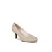 Women's Parigi Pump by LifeStride in Champagne Faux Leather (Size 7 1/2 M)