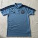 Adidas Shirts | 16. Nyc Football Club Soccer Team Adidas Polo Climalite Mens M Blue Black | Color: Black/Blue | Size: M