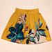 Anthropologie Skirts | Anthropologie Maeve Tropicale Gold Yellow Floral Skirt | Color: Gold/Yellow | Size: 6