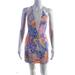 Lilly Pulitzer Dresses | Lilly Pulitzer Womens Cotton Abstract Print High Neck Mini Dress Purple Size 00 | Color: Purple | Size: 00