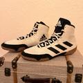 Adidas Shoes | Men’s Adidas Tech Fall 2.0 Wrestling Trainer Shoe Boot White/Black- Size 10.5 | Color: Black/White | Size: 10.5