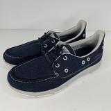 Columbia Shoes | Columbia Delray Pfg Blue Boat Shoe Men's Size 9 Omni-Grip Lace-Up Deck Shoe | Color: Blue | Size: 9
