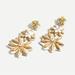 J. Crew Jewelry | J Crew Golden Blossom Statement Earrings | Color: Gold/White | Size: Os