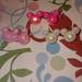 Disney Jewelry | 5 For 25$ New 3 Barbie Pink Mickey Mouse Disney Metallic Shimmer Stud Earrings | Color: Pink/White | Size: Os