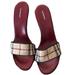 Burberry Shoes | Burberry 41.5 Us Size 10 Platform Slides Nova Check Authentic Made In Italy | Color: Black/Tan | Size: 10.5