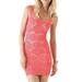 Free People Dresses | Intimately Free People Coral Lace Bodycon Mini Dress Size Xs/S | Color: Cream/Pink | Size: S