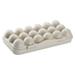 Egg Storage Box with Lid Crisper Egg Container Anti-scroll 18 Grid Beige