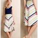 Anthropologie Skirts | Anthropologie Maeve Springstripe Rainbow Chevron A-Line Skirt Women's Small | Color: Black/White | Size: Small