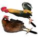 2 Pcs Emblems Garden Decorations Outdoor Yard Stakes Decor Garden Chicken Stake Yard Ornaments Vivid Chicken Stakes Garden Decoration Insert Hen Statue Acrylic