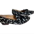 J. Crew Shoes | J. Crew Leopard Print Tassel Loafers 7.5 | Color: Black/White | Size: 6