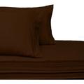 Solid Chocolate Super Single Microfiber Attached Waterbed With Pole Attachment. Pole Not Included