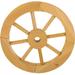 Retro Wooden Wheel Carriage Trolley Handmade Solid Ornament Decoration Interior Decorative Vintage Wall Housewarming Presents Home Outdoor Western Party Decorations Wheels