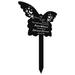 Outdoor Memorial Butterfly Stake Plaque Garden Decorative Gardening (Type A) Lawn Ornament Emblems Grave Decorations Acrylic