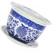 Ceramic Flower Pot Bonsai Potted Blue and White Porcelain Planting Planter Pots for Plants Shop Desk