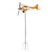 Ornament Decor Halloween Goodie Garden Weathervane Aircraft Wind Metal Iron