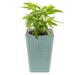 XIAN Square Tall Brick Pattern Flowerpot Vintage Style Detachable Planters for Garden Courtyard Home Indoor Silver Middle