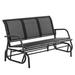 SYTHERS Outdoor Patio Gliding Chair for 3 Person Glider Bench Rocking Chair Maximum Load 660 lbs