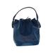 Louis Vuitton Leather Shoulder Bag: Pebbled Blue Print Bags