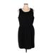 Gap Outlet Casual Dress - Sheath Scoop Neck Sleeveless: Black Print Dresses - Women's Size X-Large
