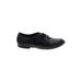 Aldomartins Flats: Oxfords Chunky Heel Classic Black Solid Shoes - Women's Size 6 - Round Toe