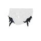 PVC Leather Underwear Strap Underwear Swimwear Party Shorts Underwear,White,L