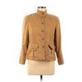 Coldwater Creek Jacket: Short Tan Print Jackets & Outerwear - Women's Size 6 Petite