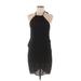 Shein Casual Dress - Bodycon: Black Solid Dresses - Women's Size 6